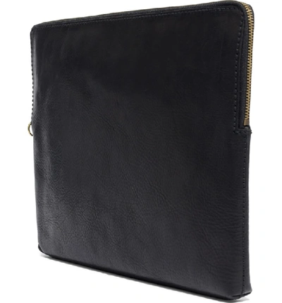 Shop Madewell Small Transport Leather Crossbody In True Black