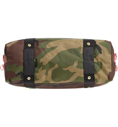 Shop Andi Camo Convertible Tote In Woodland Camouflage/ Hot Pink