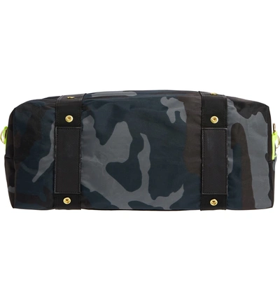 Shop Andi Camo Convertible Tote In Navy Camo/ Hot Yellow