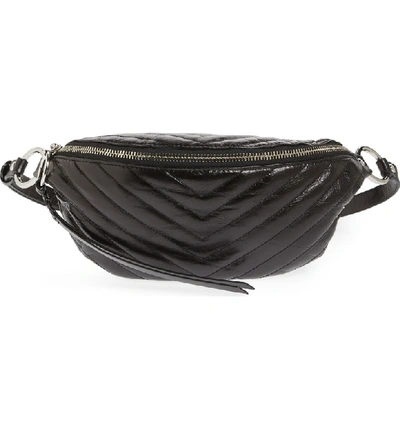 Shop Rebecca Minkoff Edie Leather Belt Bag - Black