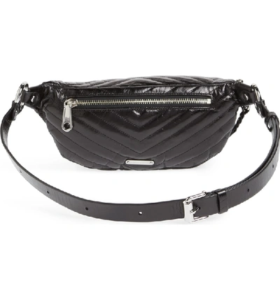 Shop Rebecca Minkoff Edie Leather Belt Bag - Black