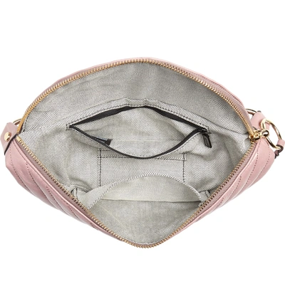 Shop Rebecca Minkoff Edie Leather Belt Bag - Brown In Mink