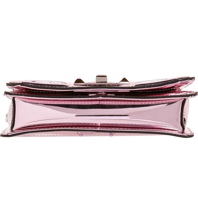 Shop Rebecca Minkoff Small Love Quilted Metallic Crossbody - Pink