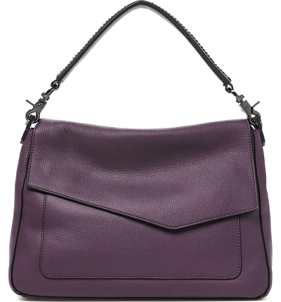 Shop Botkier Cobble Hill Slouch Calfskin Leather Hobo - Purple In Winter Purple