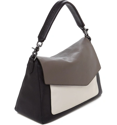 Shop Botkier Cobble Hill Slouch Calfskin Leather Hobo - Grey In Grey Combo