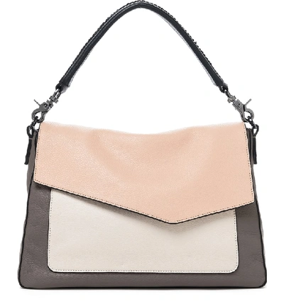 Shop Botkier Cobble Hill Slouch Calfskin Leather Hobo - Coral In Nude Combo