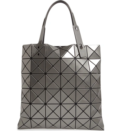 Shop Bao Bao Issey Miyake Lucent Metallic Tote Bag In Gunmetal