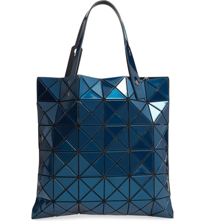 Shop Bao Bao Issey Miyake Lucent Metallic Tote Bag - Blue