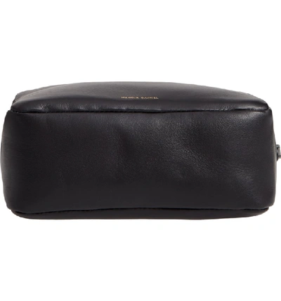 Shop Mansur Gavriel Double Zip Leather Crossbody Bag In Black