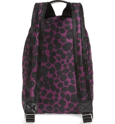 Shop Marc Jacobs Medium Trek Pack Pebbles Backpack - Purple In Berry Multi