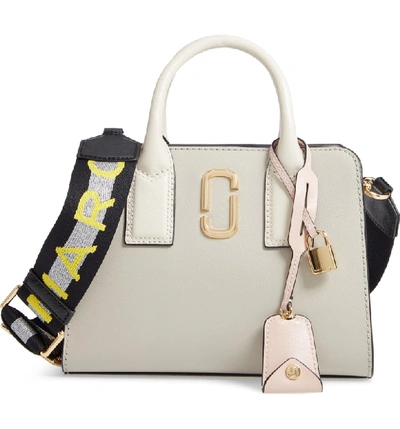 Shop Marc Jacobs Little Big Shot Leather Tote In Dust Multi
