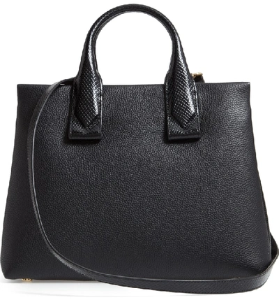 Shop Michael Michael Kors Rollins Leather Satchel - Black