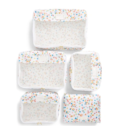 Shop Calpak X Oh Joy! Set Of 5 Packing Cubes In Confetti
