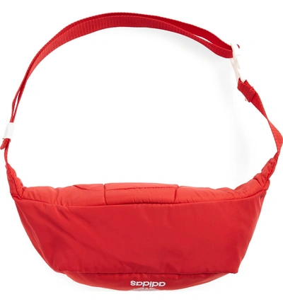 Shop Adidas Originals Waist Bag - Red In Radiant Red/ White