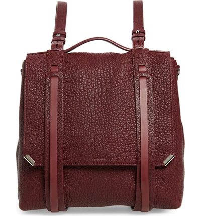 Allsaints Vincent Leather Backpack - Burgundy In Port Burgundy | ModeSens