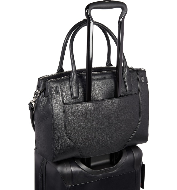 stanton kiran leather laptop briefcase