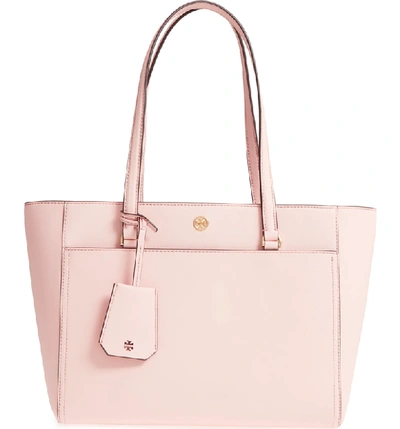 Tory Burch Robinson Small Zip Tote in Pink