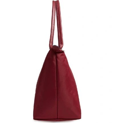 Longchamp Ladies le pliage shoulder tote bag Medium Red