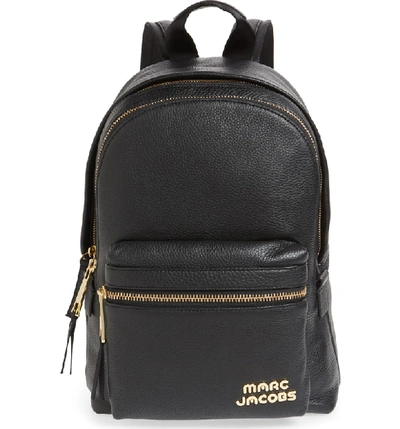 Shop Marc Jacobs Medium Trek Leather Backpack - Black