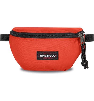 Shop Eastpak Springer Nylon Belt Bag - Orange In Blind Orange