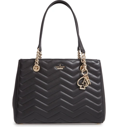 Shop Kate Spade Reese Park - Small Courtnee Leather Tote In Black