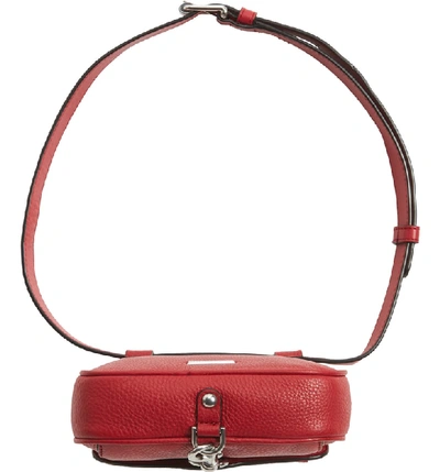 Shop Rebecca Minkoff Blythe Leather Belt Bag - Red In Scarlet