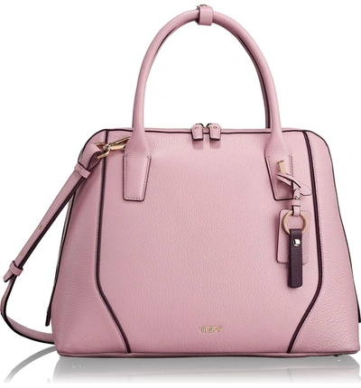 Shop Tumi Stanton Janet Leather Dome Satchel Briefcase - Pink