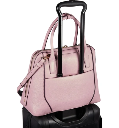 Shop Tumi Stanton Janet Leather Dome Satchel Briefcase - Pink