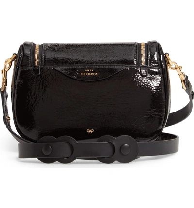 Shop Anya Hindmarch Small Vere Lambskin Leather Crossbody Satchel - Black