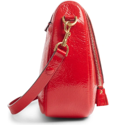 Shop Anya Hindmarch Small Vere Lambskin Leather Crossbody Satchel - Red
