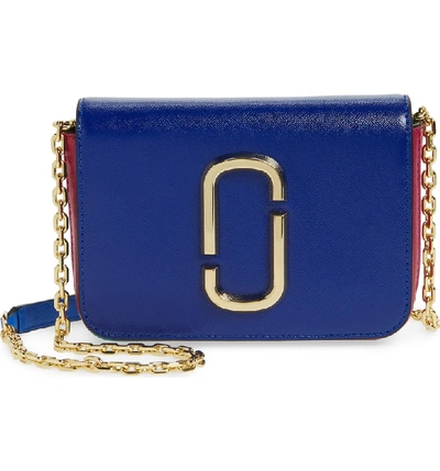 Shop Marc Jacobs Hip Shot Convertible Crossbody Bag - Blue In Academy Blue Multi