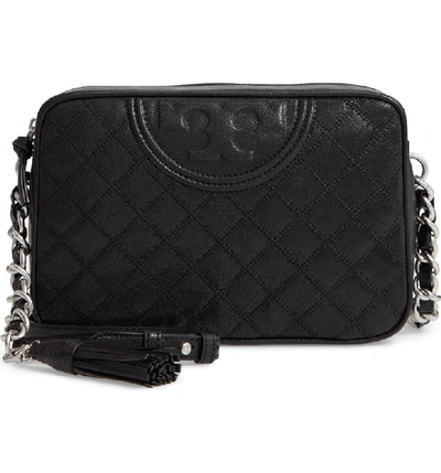Tory burch fleming distressed sale leather crossbody camera bag