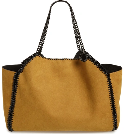 Shop Stella Mccartney Reversible Faux Leather Tote In Black