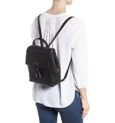 Shop Kate Spade Hayes Street - Teba Leather Backpack - Black