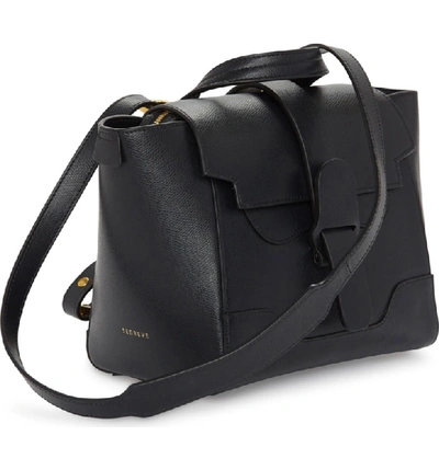 Shop Senreve Mini Maestra Leather Satchel In Noir