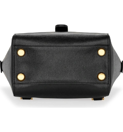 Shop Senreve Mini Maestra Leather Satchel In Noir