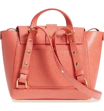 Shop Senreve Mini Maestra Leather Satchel - Coral