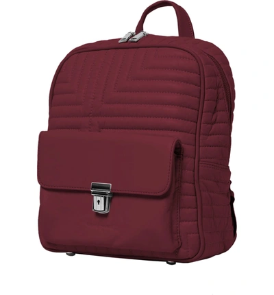 Shop Urban Originals Essential Vegan Leather Backpack - Purple In Plum