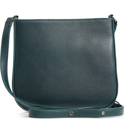Shop Matt & Nat Small Mara Faux Leather Crossbody Bag - Green In Emerald