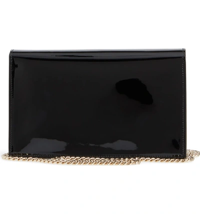 Shop Jimmy Choo Florence Patent Leather & Suede Clutch - Black