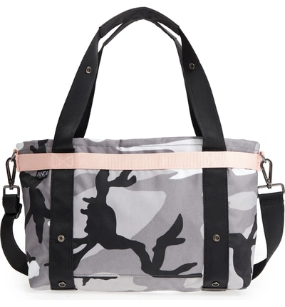 Shop Andi Small Convertible Tote In Black/ White/ Gray/ Pink