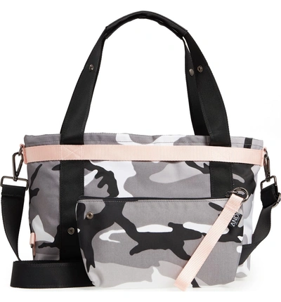 Shop Andi Small Convertible Tote In Black/ White/ Gray/ Pink