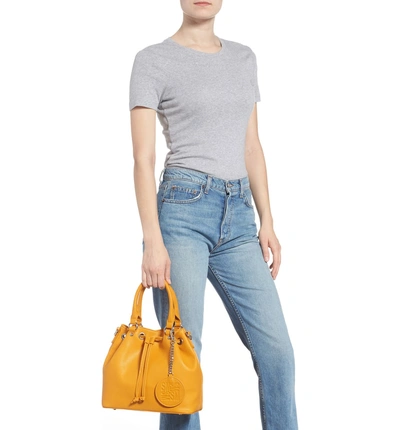 Shop Steve Madden Baudrie Faux Leather Satchel - Yellow In Mustard