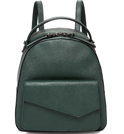 Shop Botkier Cobble Hill Calfskin Leather Backpack - Green In Winter Green