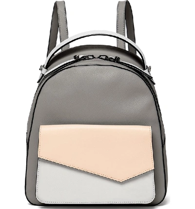 Shop Botkier Cobble Hill Calfskin Leather Backpack - Coral In Nude Combo