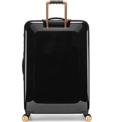 Shop Ted Baker Large Splendour Print 32-inch Hard Shell Spinner Suitcase - Black