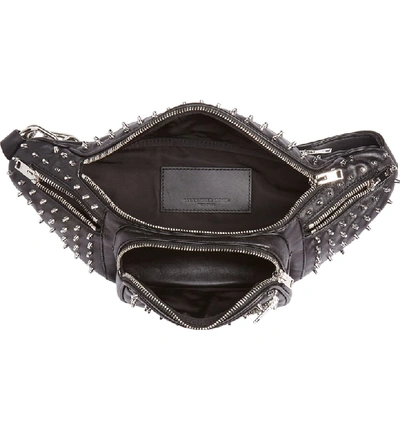 Shop Alexander Wang Attica Studded Lambskin Leather Fanny Pack - Black