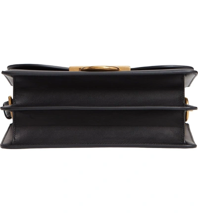 Shop Ferragamo Medium Classic Flap Leather Shoulder Bag In Black