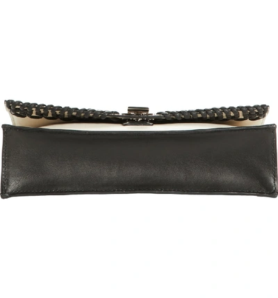 Shop Proenza Schouler Small Lunch Bag Leather Clutch - Black In Black/ Nude/ Clay