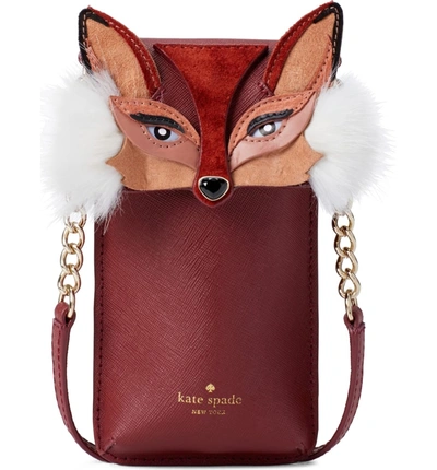 Shop Kate Spade Fox Iphone Crossbody Bag In Multi
